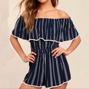 Lulu’s See Ya There Off-The-Shoulder Romper
